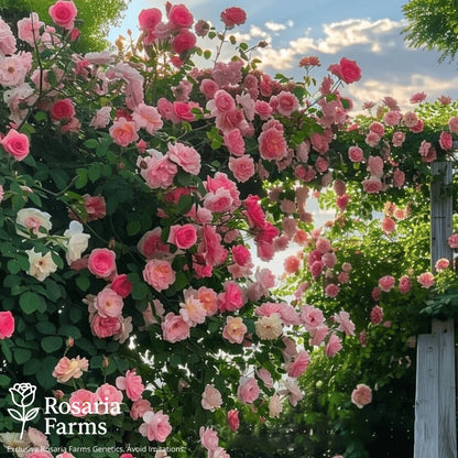Eden Climbing Rose Seeds – Fast-Growing Award-Winning Variety (50% OFF | Limited Stock Available)